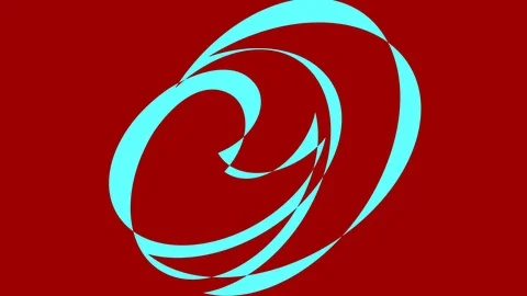 Colored graphic object on background with stroboscopic and hypnotic effect. Stock Footage 126914696