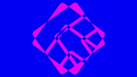 Colored graphic object on background with stroboscopic and hypnotic effect. Stock Footage 126915009