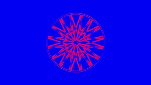 Colored graphic object on background with stroboscopic and hypnotic effect. Stock Footage 126915054