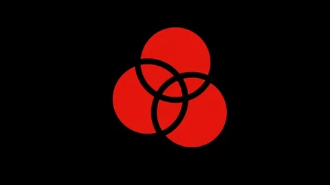 Colored graphic object on background with stroboscopic and hypnotic effect. Stock Footage 126915804