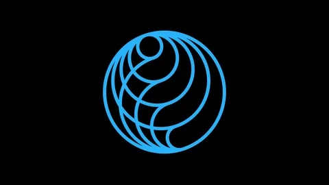 Colored graphic object on background with stroboscopic and hypnotic effect. Stock Footage 126915899