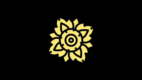 Colored graphic object on background with stroboscopic and hypnotic effect. Video stock 127410825