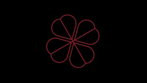 Colored graphic object on background with stroboscopic and hypnotic effect. Stock Footage 127950464