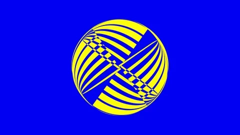 Colored graphic object on background with stroboscopic and hypnotic effect. Stock Footage 127960927