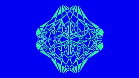 Colored graphic object on background with stroboscopic and hypnotic effect. Stock Footage 127961308