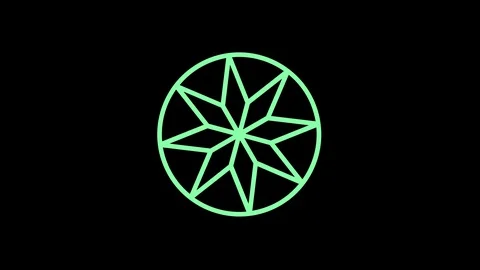 Colored graphic object on background with stroboscopic and hypnotic effect. Video stock 128341679