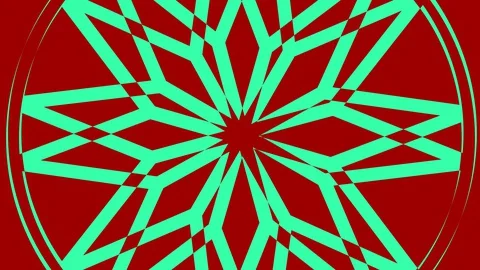 Colored graphic object on background with stroboscopic and hypnotic effect. Stock Footage 128342557