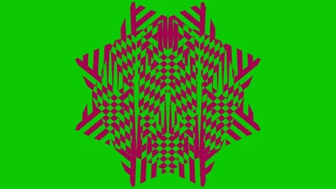 Colored graphic object on background with stroboscopic and hypnotic effect. Stock Footage 128343003