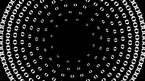 Colored graphic object on background with stroboscopic and hypnotic effect. Stock Footage 128369626