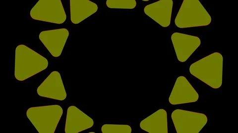 Colored graphic object on background with stroboscopic and hypnotic effect. Stock Footage 128728110