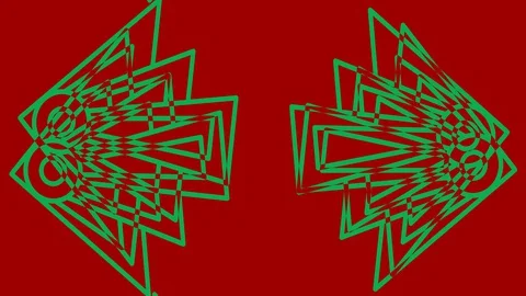 Colored graphic object on background with stroboscopic and hypnotic effect. Stock Footage 129002091