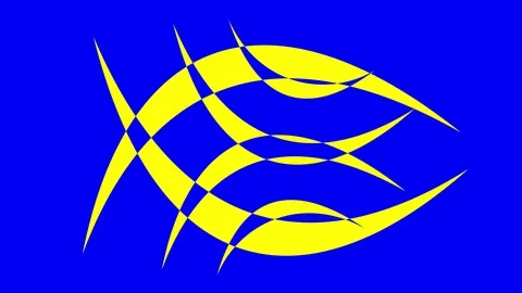 Colored graphic object on background with stroboscopic and hypnotic effect. Stock Footage 129002202