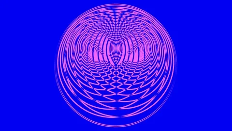 Colored graphic object on background with stroboscopic and hypnotic effect. Stock Footage 129002438