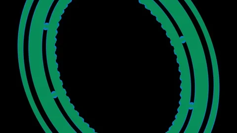 Colored graphic object on background with stroboscopic and hypnotic effect. Stock Footage 129651553