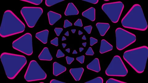 Colored graphic object on background with stroboscopic and hypnotic effect. Video stock 129651663
