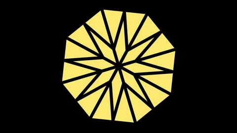 Colored graphic object on background with stroboscopic and hypnotic effect. Stock Footage 129651933