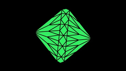 Colored graphic object on background with stroboscopic and hypnotic effect. Stock Footage 129652039