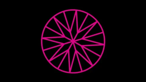 Colored graphic object on background with stroboscopic and hypnotic effect. Stock Footage 129652091