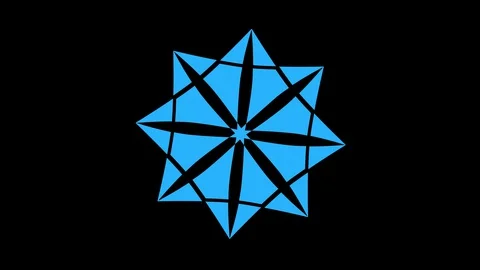 Colored graphic object on background with stroboscopic and hypnotic effect. Stock Footage 129652225