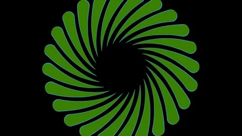 Colored graphic object on background with stroboscopic and hypnotic effect. Stock Footage 130122614
