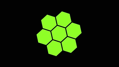 Colored graphic object on background with stroboscopic and hypnotic effect. Video stock 130252597