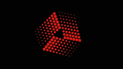 Colored graphic object on background with stroboscopic and hypnotic effect. Stock Footage 130252621