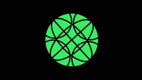 Colored graphic object on background with stroboscopic and hypnotic effect. Video stock 130252791