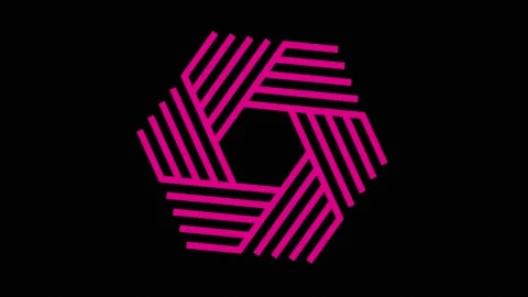 Colored graphic object on background with stroboscopic and hypnotic effect. Stock Footage 130253443