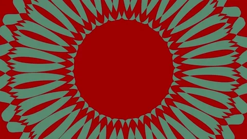 Colored graphic object on background with stroboscopic and hypnotic effect. Stock Footage 130301437