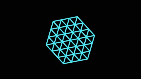 Colored graphic object on background with stroboscopic and hypnotic effect. Stock Footage 130552657