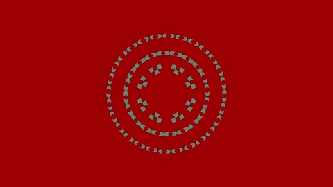 Colored graphic object on background with stroboscopic and hypnotic effect. Stock Footage 130665623