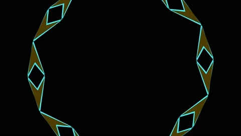 Colored graphic object on background with stroboscopic and hypnotic effect. Stock Footage 130839582