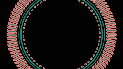 Colored graphic object on background with stroboscopic and hypnotic effect. Stock Footage 130839701