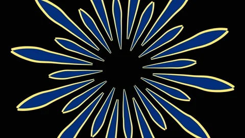 Colored graphic object on background with stroboscopic and hypnotic effect. Stock Footage 130839926