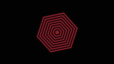 Colored graphic object on background with stroboscopic and hypnotic effect. Stock Footage 130872695