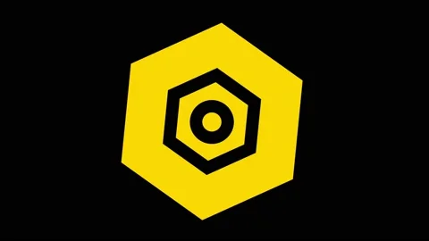 Colored graphic object on background with stroboscopic and hypnotic effect. Video stock 130872891