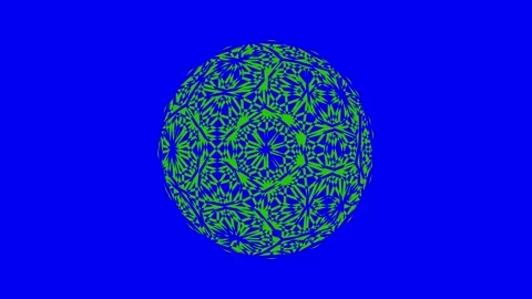 Colored graphic object on background with stroboscopic and hypnotic effect. Stock Footage 130875053