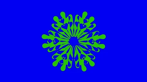 Colored graphic object on background with stroboscopic and hypnotic effect. Stock Footage 131180986