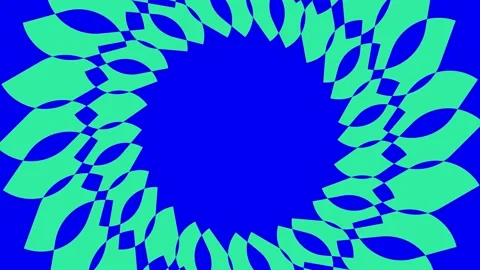 Colored graphic object on background with stroboscopic and hypnotic effect. Stock Footage 131181075