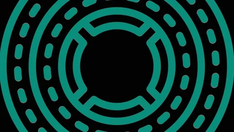 Colored graphic object on background with stroboscopic and hypnotic effect. Stock Footage 131545037