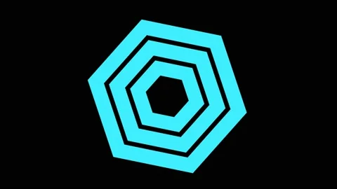 Colored graphic object on background with stroboscopic and hypnotic effect. Stock Footage 131807042