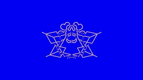 Colored graphic object on background with stroboscopic and hypnotic effect. Stock Footage 131846894