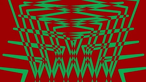 Colored graphic object on background with stroboscopic and hypnotic effect. Video stock 131848596