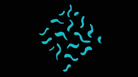 Colored graphic object on background with stroboscopic and hypnotic effect. Stock Footage 132236201