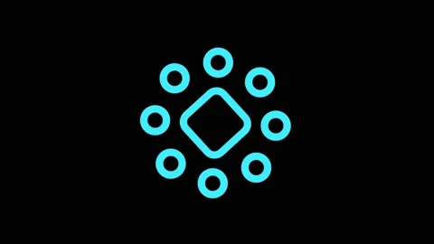 Colored graphic object on background with stroboscopic and hypnotic effect. Stock Footage 132326201