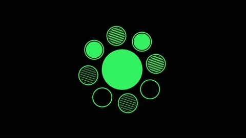 Colored graphic object on background with stroboscopic and hypnotic effect. Stock Footage 132326396