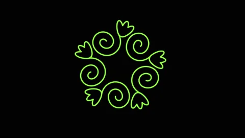 Colored graphic object on background with stroboscopic and hypnotic effect. Stock Footage 132752592