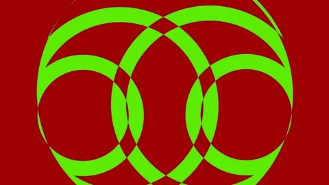 Colored graphic object on background with stroboscopic and hypnotic effect. Stock Footage 132775495