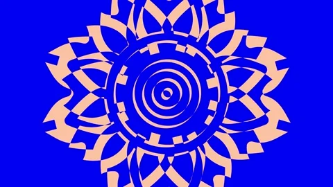 Colored graphic object on background with stroboscopic and hypnotic effect. Stock Footage 132775780