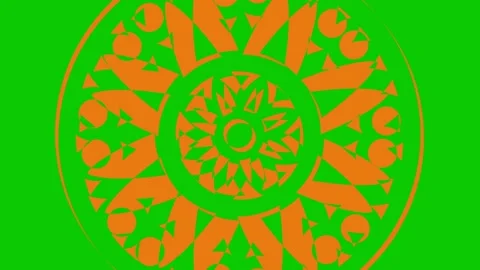 Colored graphic object on background with stroboscopic and hypnotic effect. Stock Footage 132775939